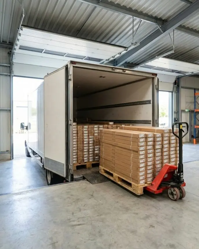 Flooring samples and showroom